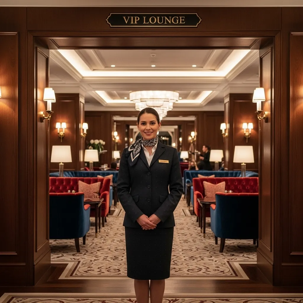 Luxury lounge refreshments for VIPs