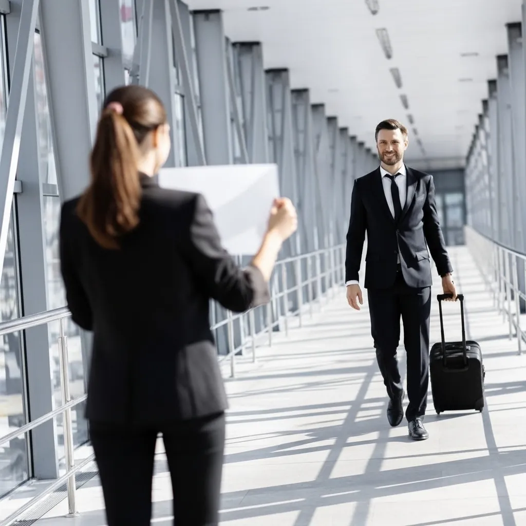 Discreet VIP service staff at Gatwick